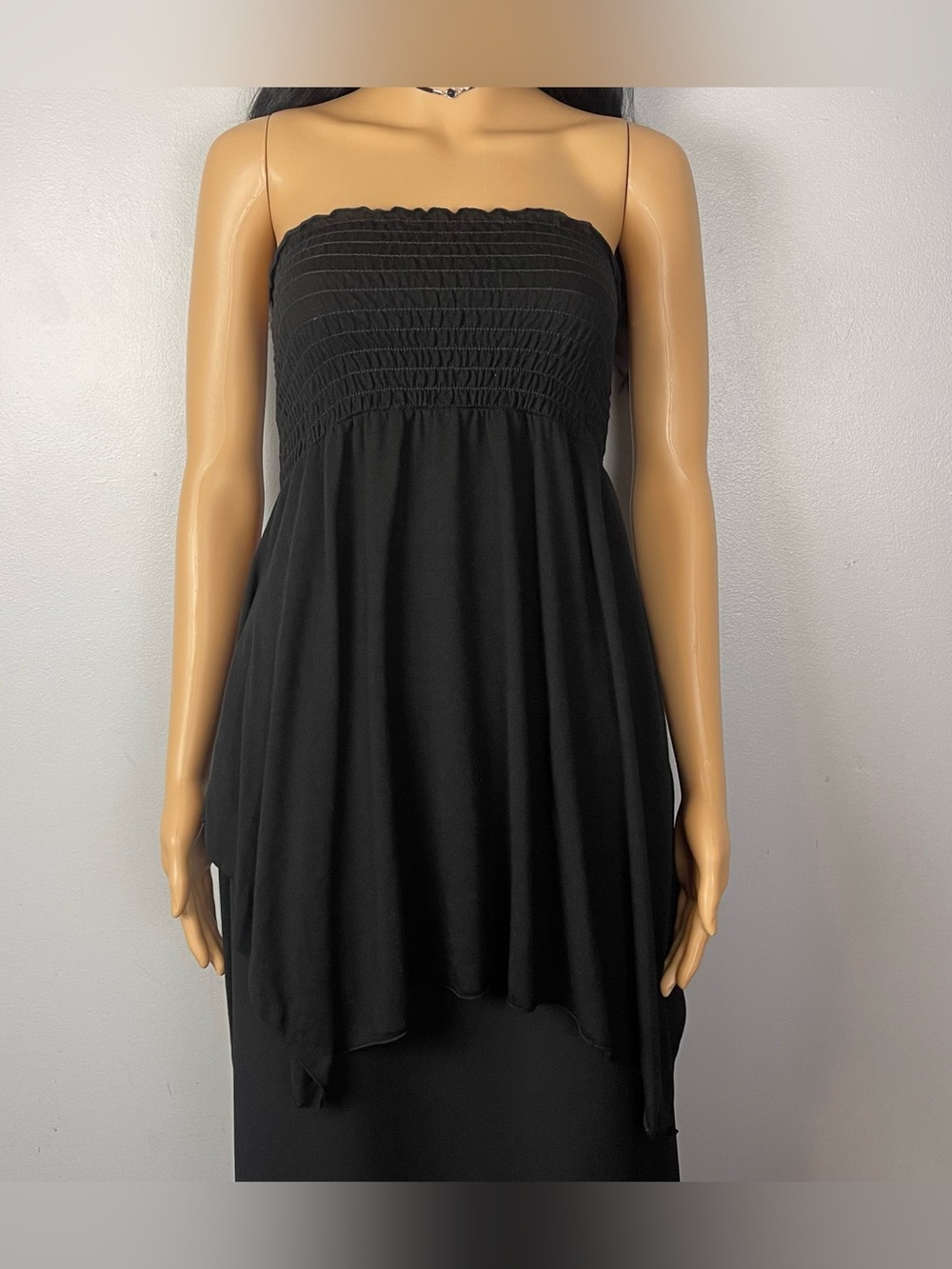 Asymmetrical Strapless Top